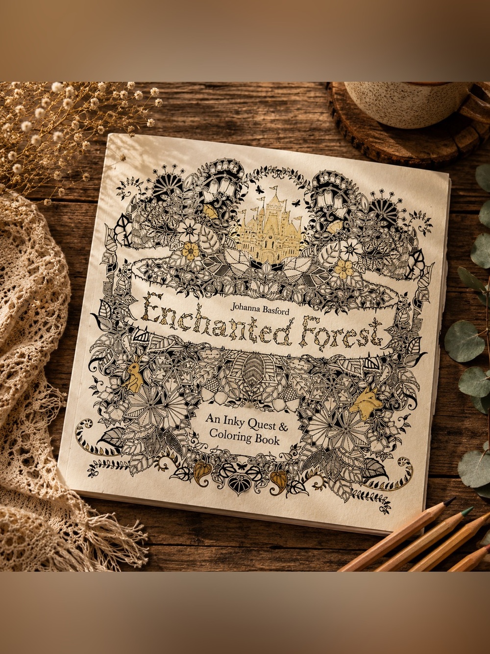 Enchanted Forest An Inky‎ Quest Coloring Art Book